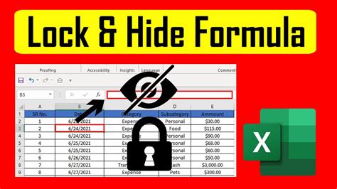 How To Lock And Hide Formula In Excel YouTube