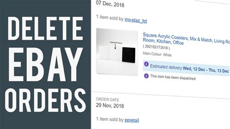 How To Delete Ebay Purchase History Hide Ebay Purchases Youtube