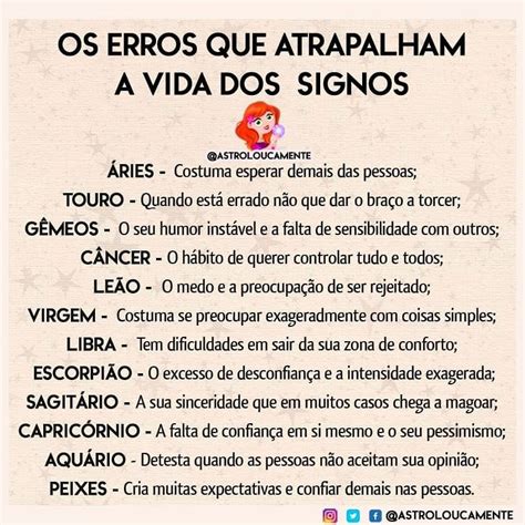 Astrologia Astroloucamente Por Signos On Instagram Confira Algumas