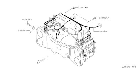 2009 Subaru Forester Engine Control Module ((ECM)) Wiring Harness ...