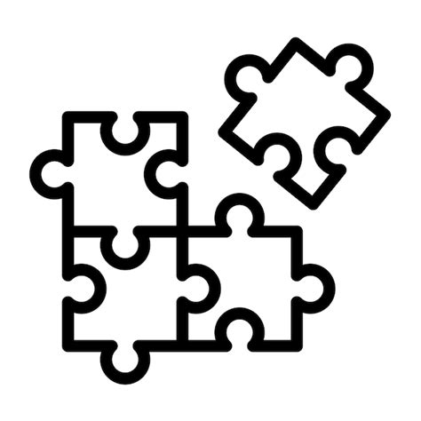 Premium Vector Puzzle Icon For Graphic And Web Design