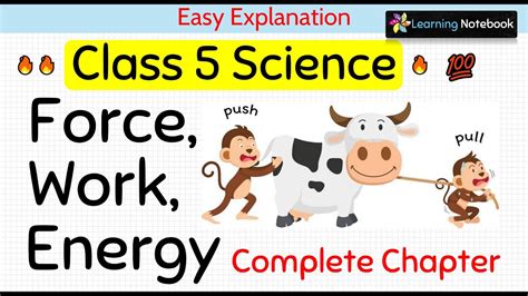 Class Science Force Work And Energy Complete Chapter Youtube