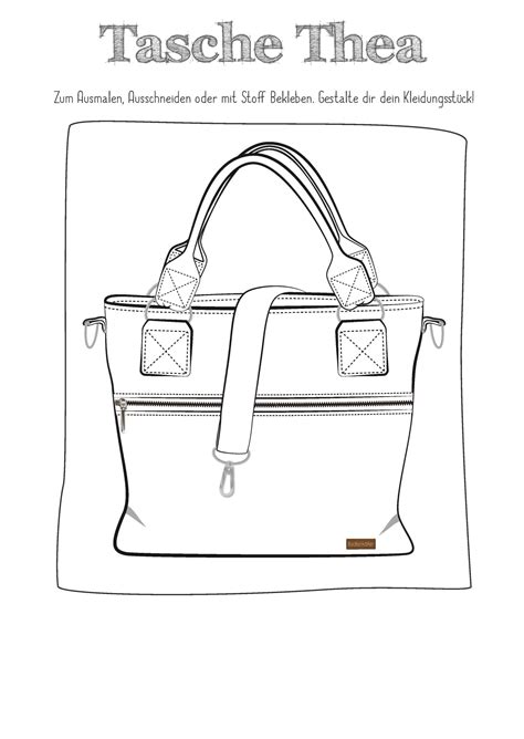 Designvorlagen Tasche Thea Fadenk Fer