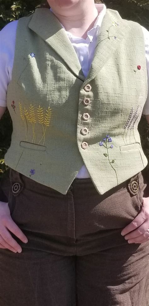 Embroidered Flower Vest Foundations Revealed