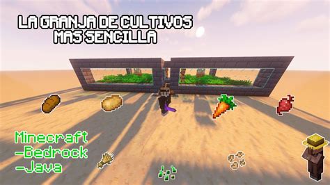 Granja De Cultivos Facil Y Productiva Java Y Bedrock Youtube