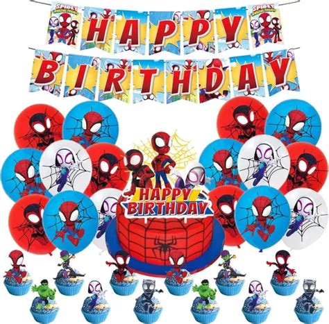 Decoraciones Cumpleaños Spider man Fiesta Infantil Kits MercadoLibre