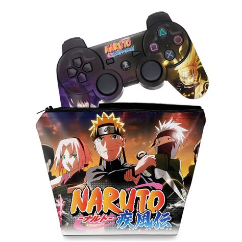 Capa Case E Skin Adesivo Ps Controle Naruto Submarino