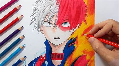 Como Dibujar A Todoroki Boku No Hero Academia How To Draw Todoroki