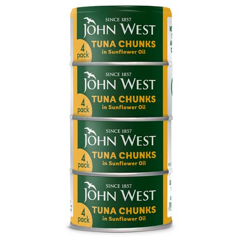 Tuna Chunks In Sunflower Oil 4 Pack Products John West UK