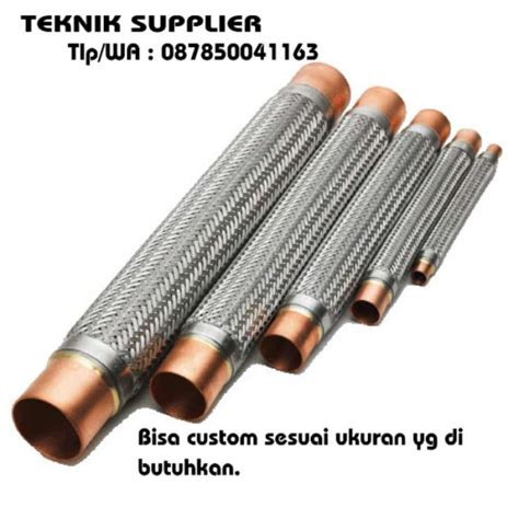 Promo Flexible Hose Metal Pipa Tembaga Inch X Cm Ss Diskon