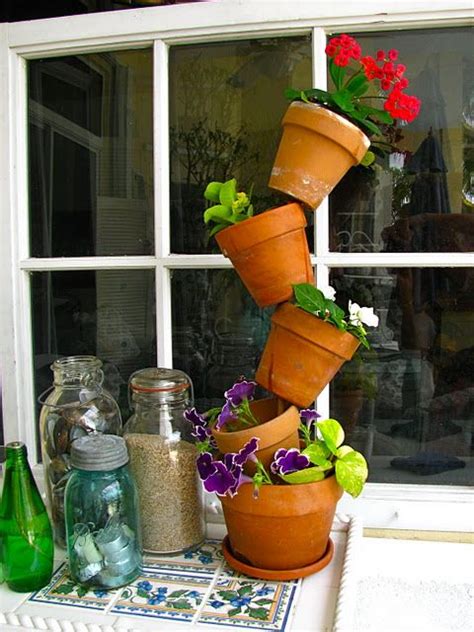 Diy Tipsy Pot Could Go On Front Porch Garden Yard Ideas Garden And Yard Garden Planters Diy