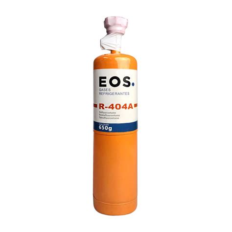 Gás Refriger R404a EOS Cilindro de 650g c Válvula e Manopla EOS