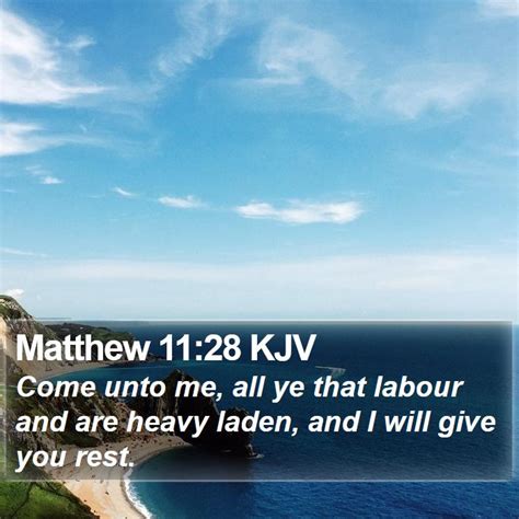 Matthew 1128 Kjv Bible Verse Images