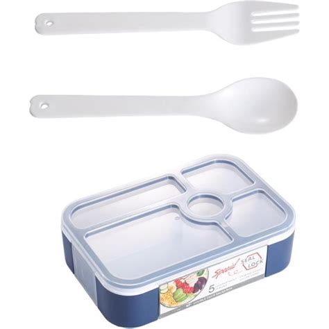 Lunch Box Avec 5 Compartiments Boite Bento Pour Enfant Adulte Durable