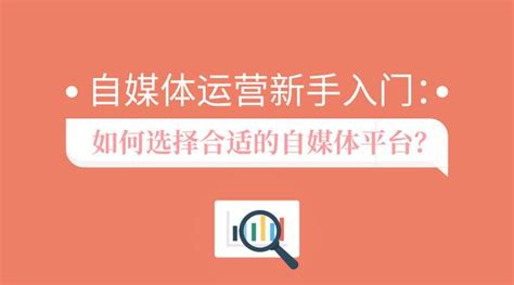 自媒體運營新手入門：如何選擇合適的自媒體平台？ 每日頭條