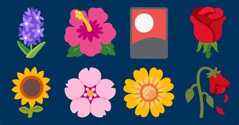 💐 Flower Emojis 🌸 💮 🪷 🌹 🥀 🌺