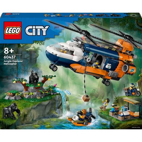 Lego City Jungle Explorer Helicopter At Base Camp Set Smyths