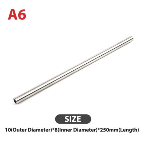 Sky Wing Silver Round 304 Stainless Steel Capillary Tube Pipe 250mm