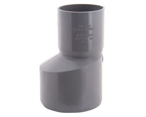 Copla PVC Reducción Sanitario Gris 75 50mm Ferretería Teja