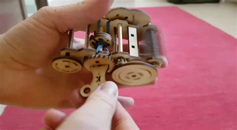 A Rubber Band Driven Wind Up Laser Cut Plywood Car Rsomethingimade