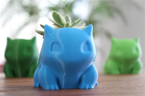 Cute Pokémon Bulbasaur Bisasam Planter by R3D Download free STL