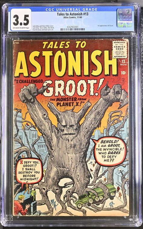 Tales To Astonish Cgc Off White To White St Appearance Groot