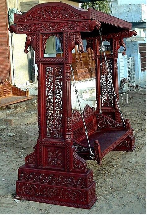 Wood Finished Outdoor Swing Fully Carving Size 7x 4 Feet At Rs 95000