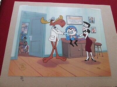 Jay Ward Rocky Bullwinkle Boris & Natasha animation Cel Doctor sold-out | eBay