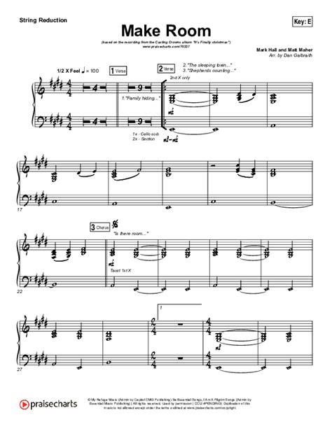 Make Room Sheet Music PDF Casting Crowns Matt Maher PraiseCharts