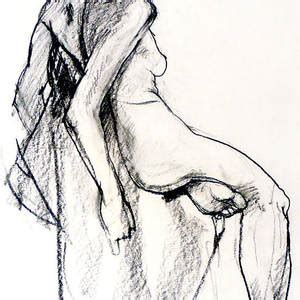 Seated Female Nude Drawing By Roz McQuillan Pixels