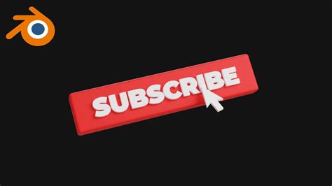 3D Subscribe Animation In Blender Blender 3D Tutorial Free Stock