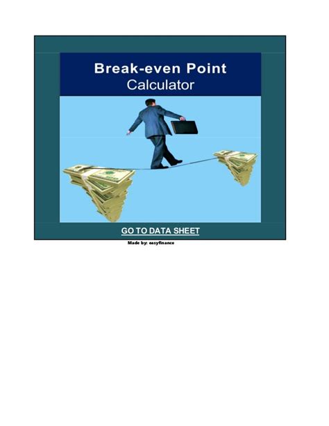 Break Even Point Calculator