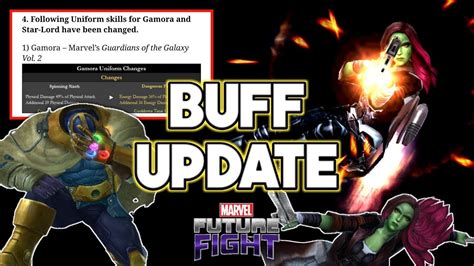 Marvel Future Fight Gamora Proper Buffs Please Youtube