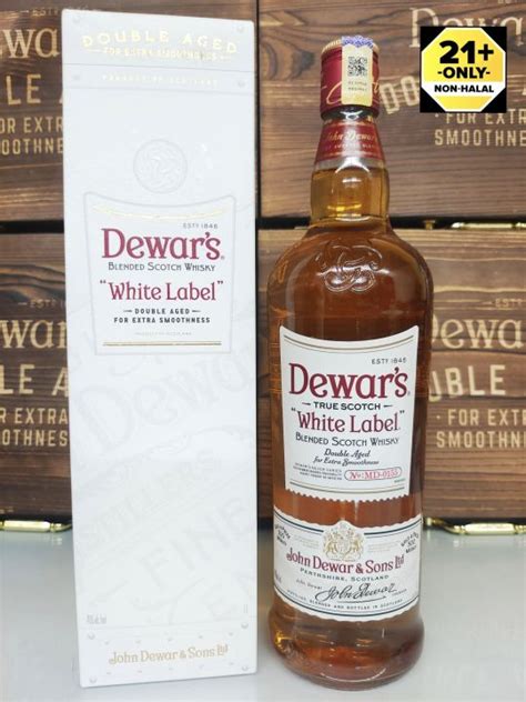 Dewars White Label Double Age For Extra Smoothness Scotch Whisky New