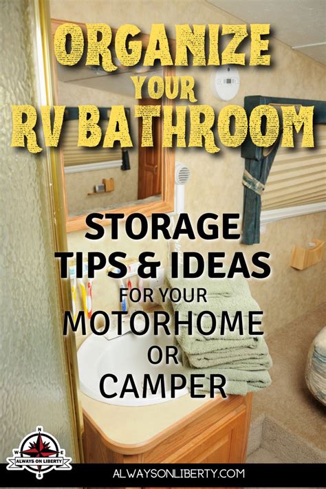 Rv Bathroom Storage Ideas For Rvs Campers Boats Rv Bathroom