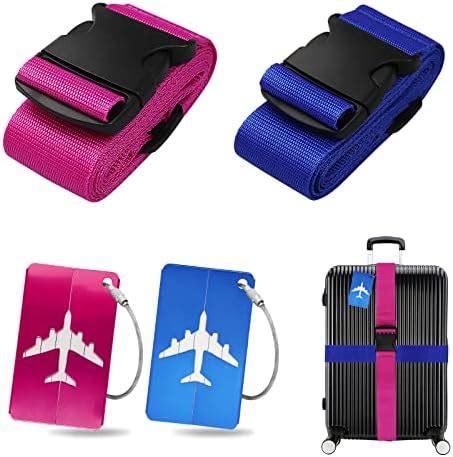 Ams Pcs Luggage Straps Adjustable Luggage Straps For Suitcases Travel