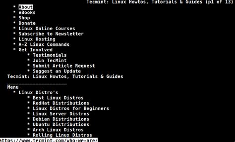 8 Command Line Tools for Browsing Websites and Downloading Files in Linux