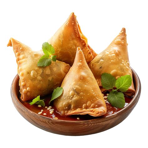 Tasty Samosa Isolated On Transparent Background Png