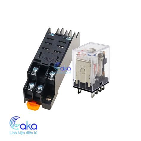 Rơ Le Trung Gian 8 Chân Relay Ly2n 220v 24vdc 12vdc Chuyên Dụng