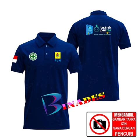 Jual Jual Kaos Baju Kerah Model Polo Listrik Pintar Belakang Dan Depan