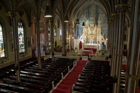 St Marys Roman Catholic Pro Cathedral interior from choir loft at ...