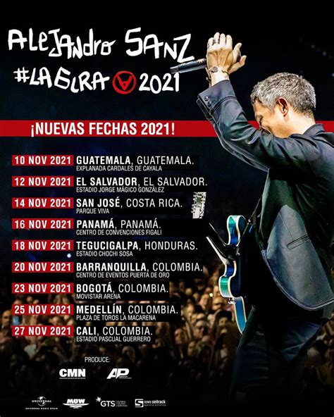 Alejandro Sanz anuncia que dará concierto en Costa Rica en noviembre