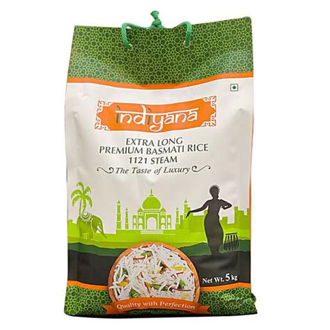 Buy Indiyana Premium Basmati Rice Steam Extra Long Grains Pure