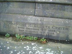 Josephine Henrietta Craven Find A Grave Memorial