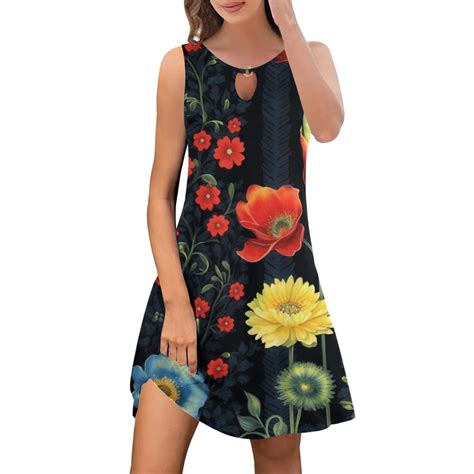 Beugl Summer Dresses For Women 2024 Women Summer Boho Floral Dresses