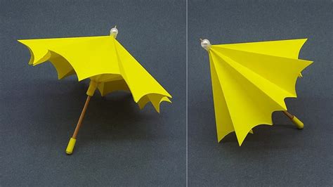 How To Make A Paper Umbrella That Open And Close Very Easy Umbrella