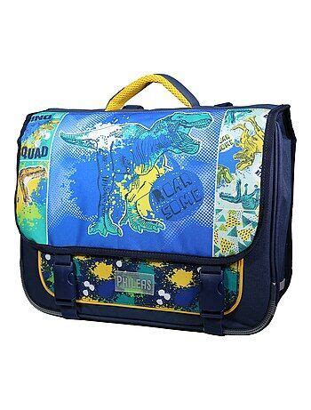 Bagtrotter Cartable Cm Phileas Bleu Dinosaure Quad Bleu