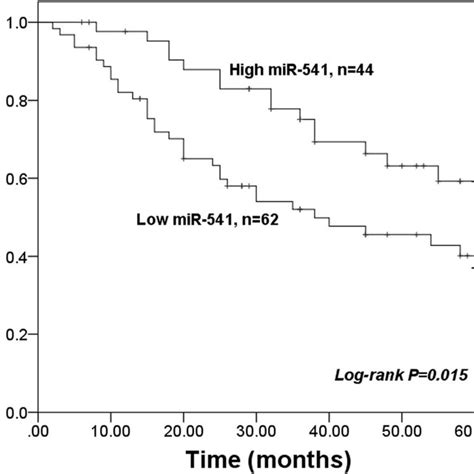 Survival Curves For Os Patients Constructed By The Kaplanmeier Method