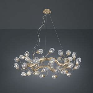 Suspension HORIZONTAL BLOOM M Serip En Bronze En Verre Design