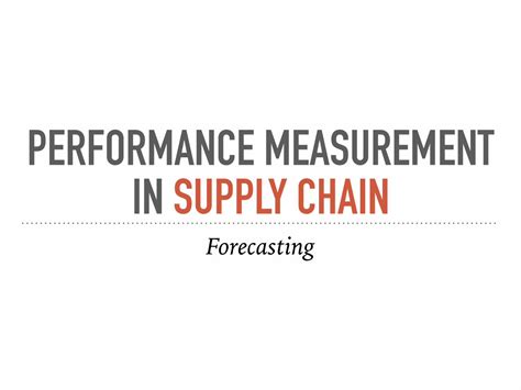 PDF PERFORMANCE MEASUREMENT IN SUPPLY CHAIN Pws Npru Ac Th